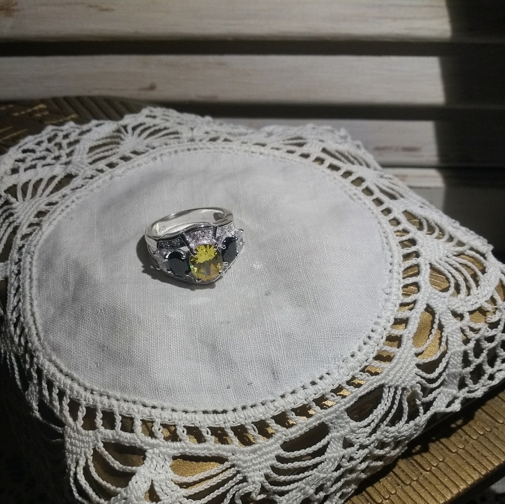 Gorgeous Large Gemstone Ring, 925 - image 4